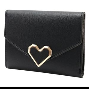 Retro Tri Fold Walet Black